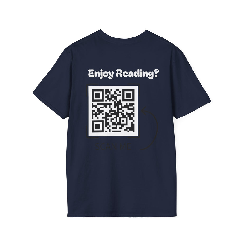 Adventure Graphic T-Shirt — “Adventures of Mongo & Trappy” with Back QR Code