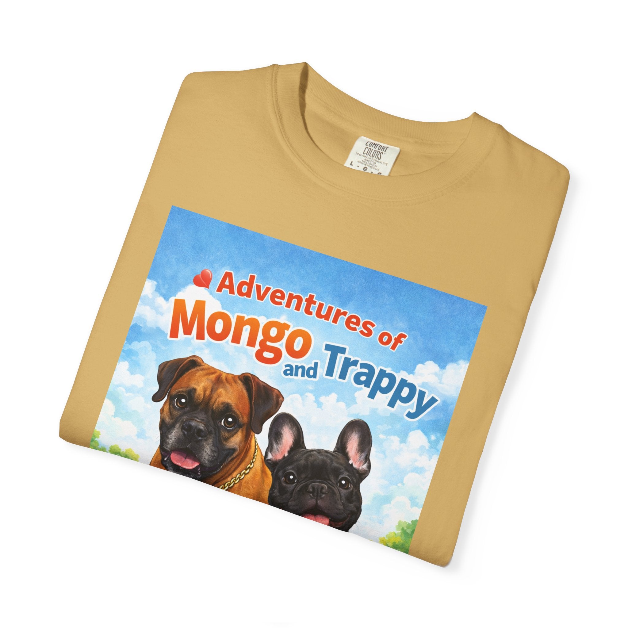 Adventures of Mongo and Trappy T-shirt | Dog Illustration, Cartoon Pets