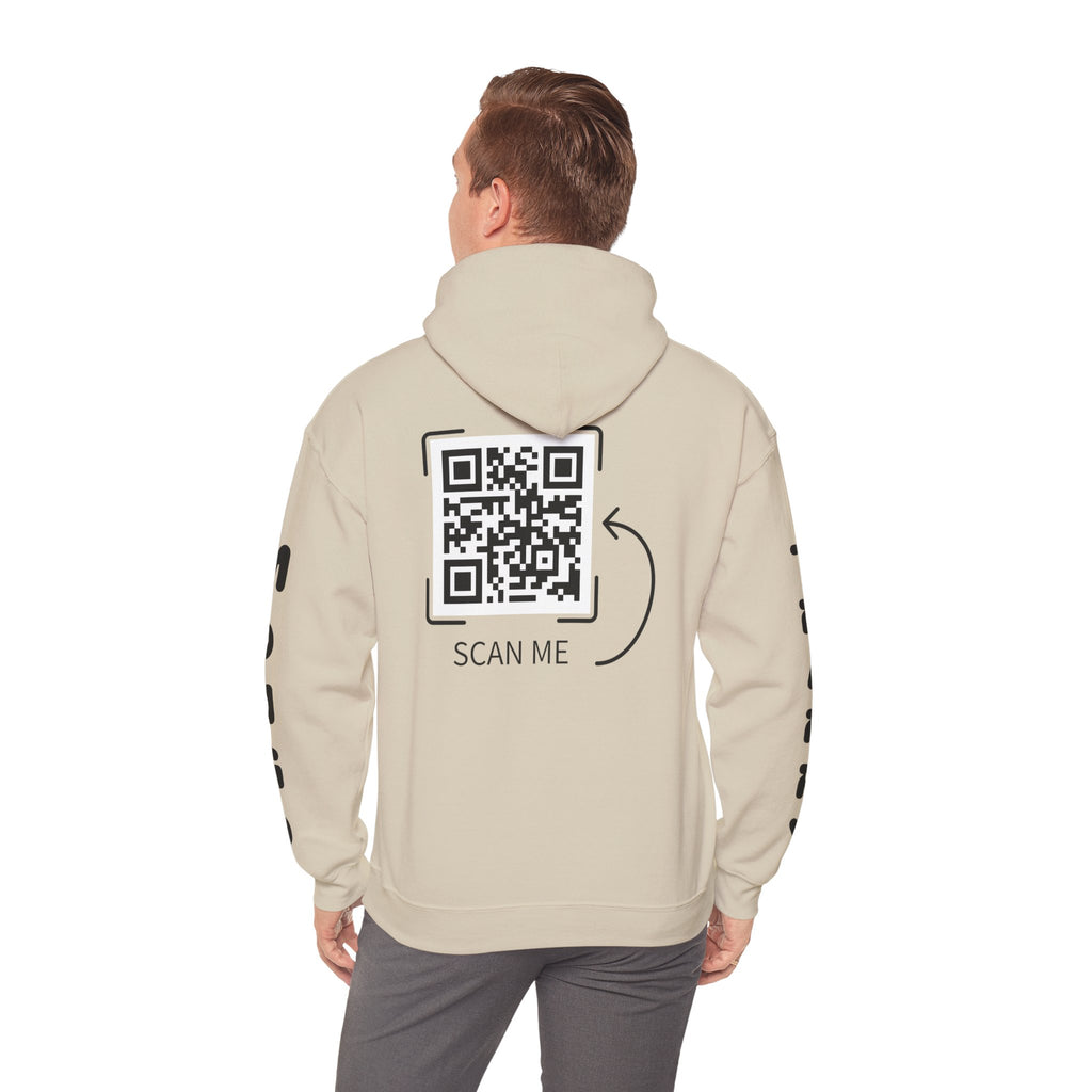 Dog Duo Hoodie — "Mongo and Trappy" Portrait Hoodie with QR Code