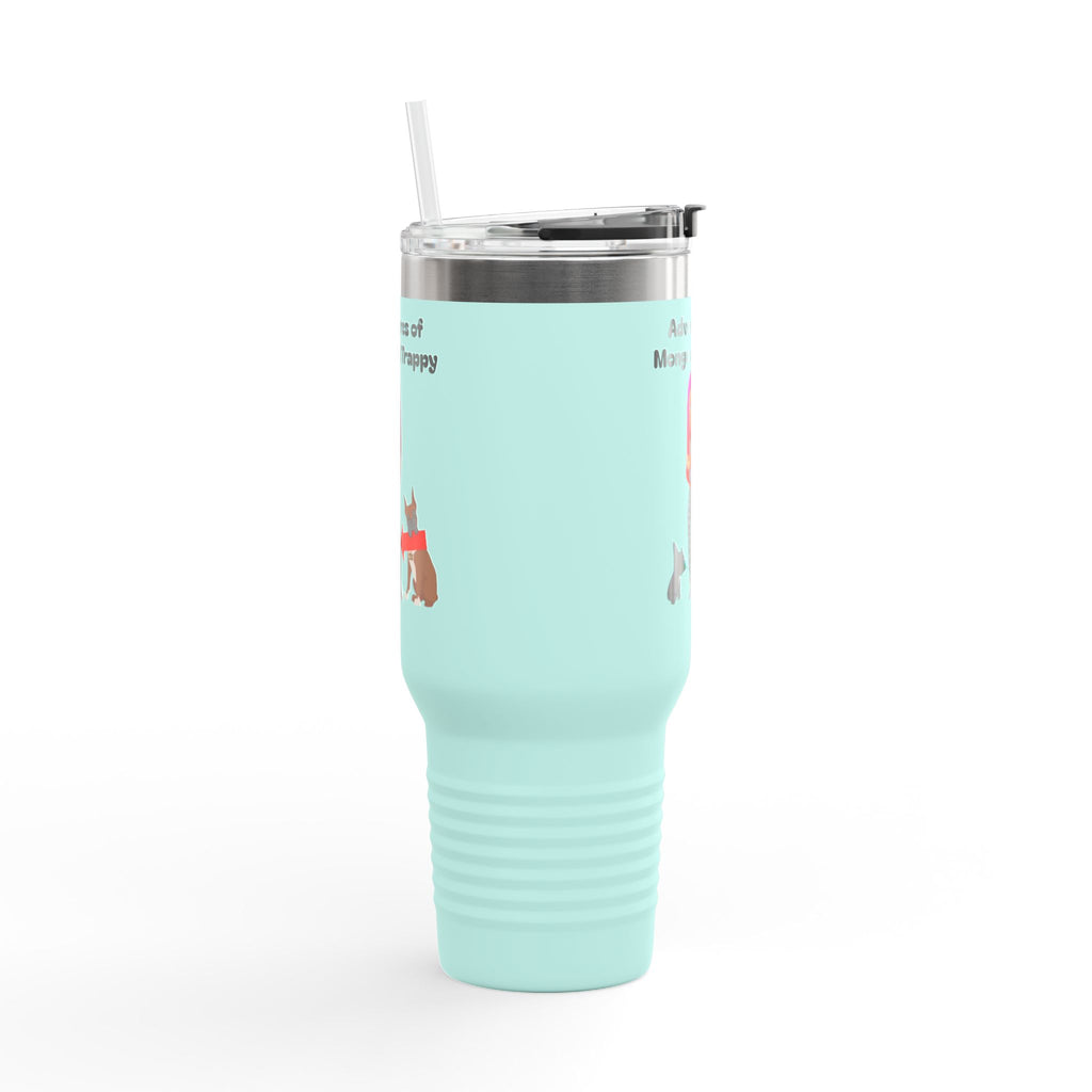 40oz Insulated Travel Mug — Adventures of Mongo and Trappy Personalized Pet & Owner Tumbler