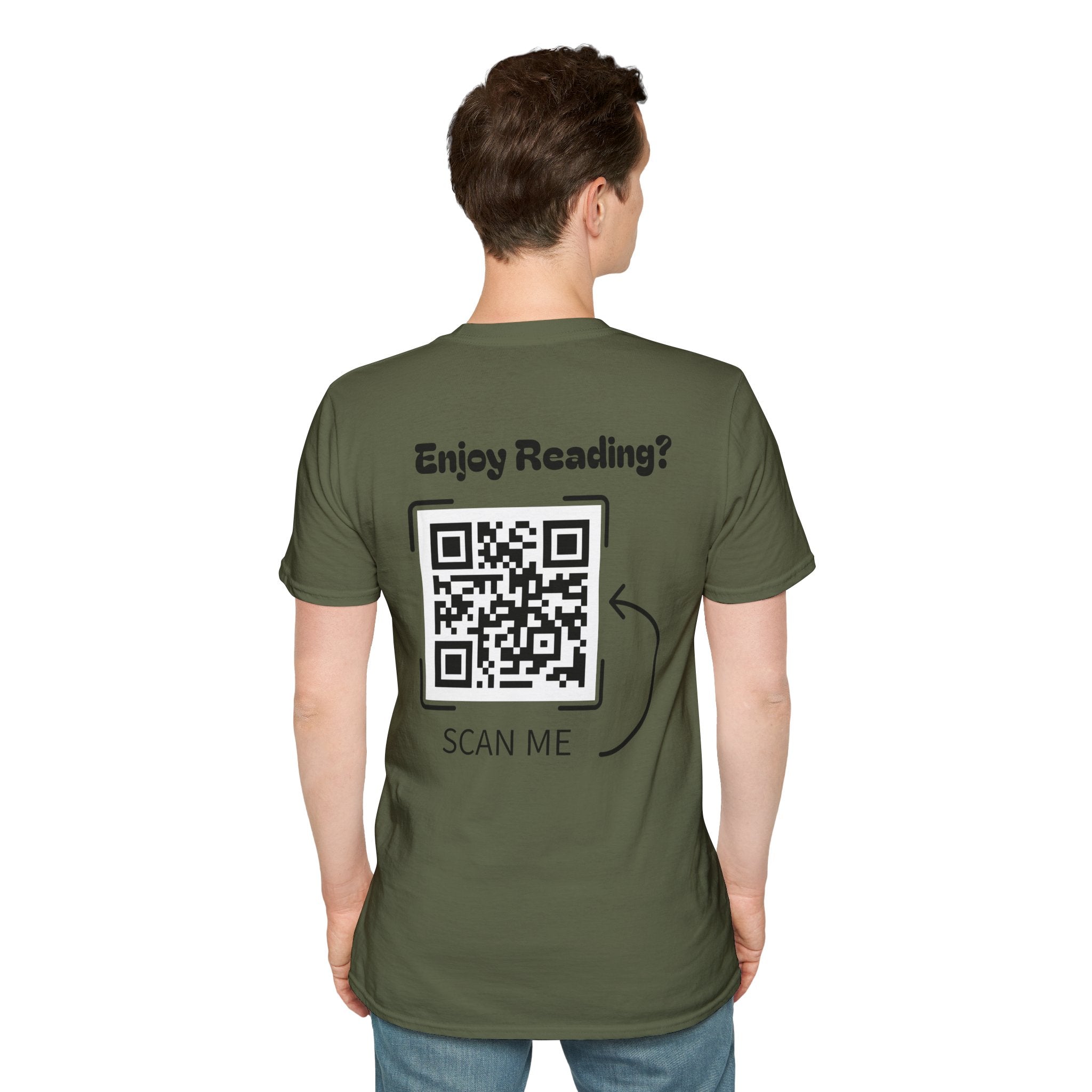 Adventure Graphic T-Shirt — “Adventures of Mongo & Trappy” with Back QR Code