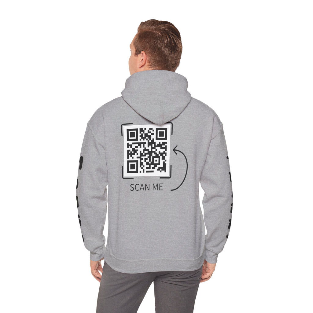 Dog Duo Hoodie — "Mongo and Trappy" Portrait Hoodie with QR Code