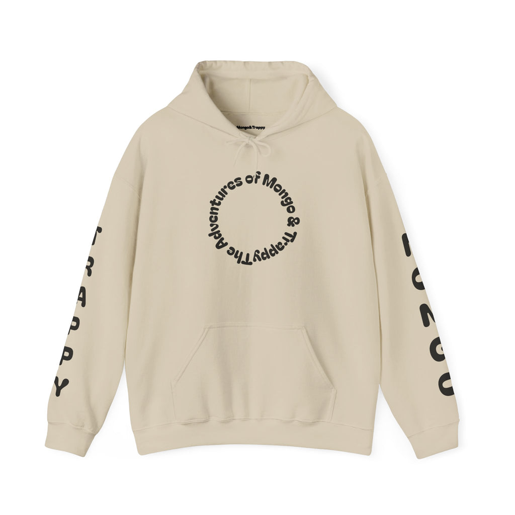 Dog Adventure Hoodie — "The Adventures of Mongo & Trappy" Graphic Hooded Sweatshirt