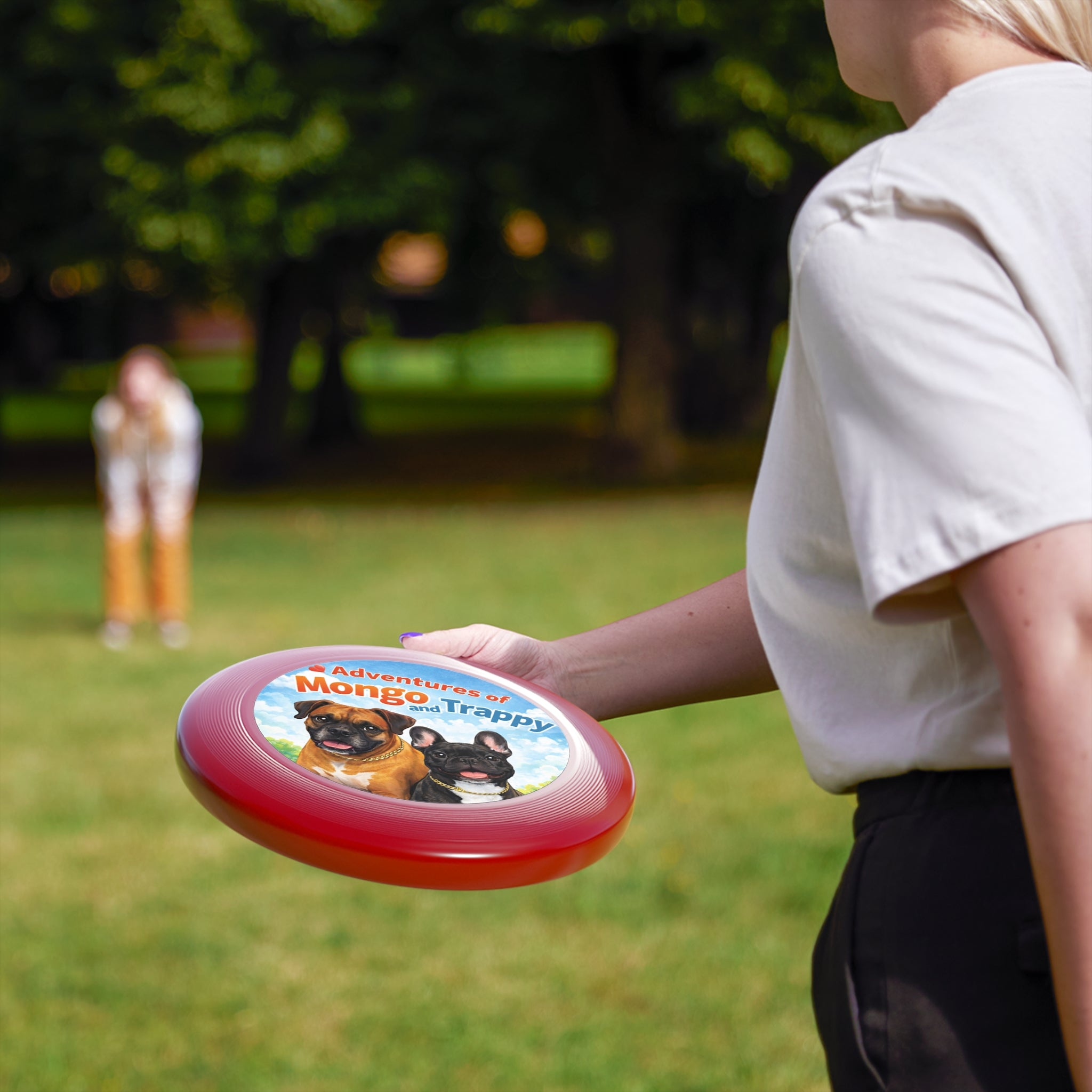Frisbee — "Adventures of Mongo and Trappy" Dog Toss Disc