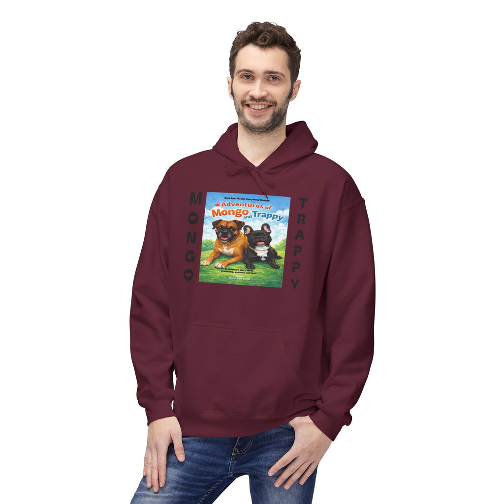 Mongo & Trappy Hoodie — "Adventures of Mongo and Trappy" QR-Scan Graphic Hoodie