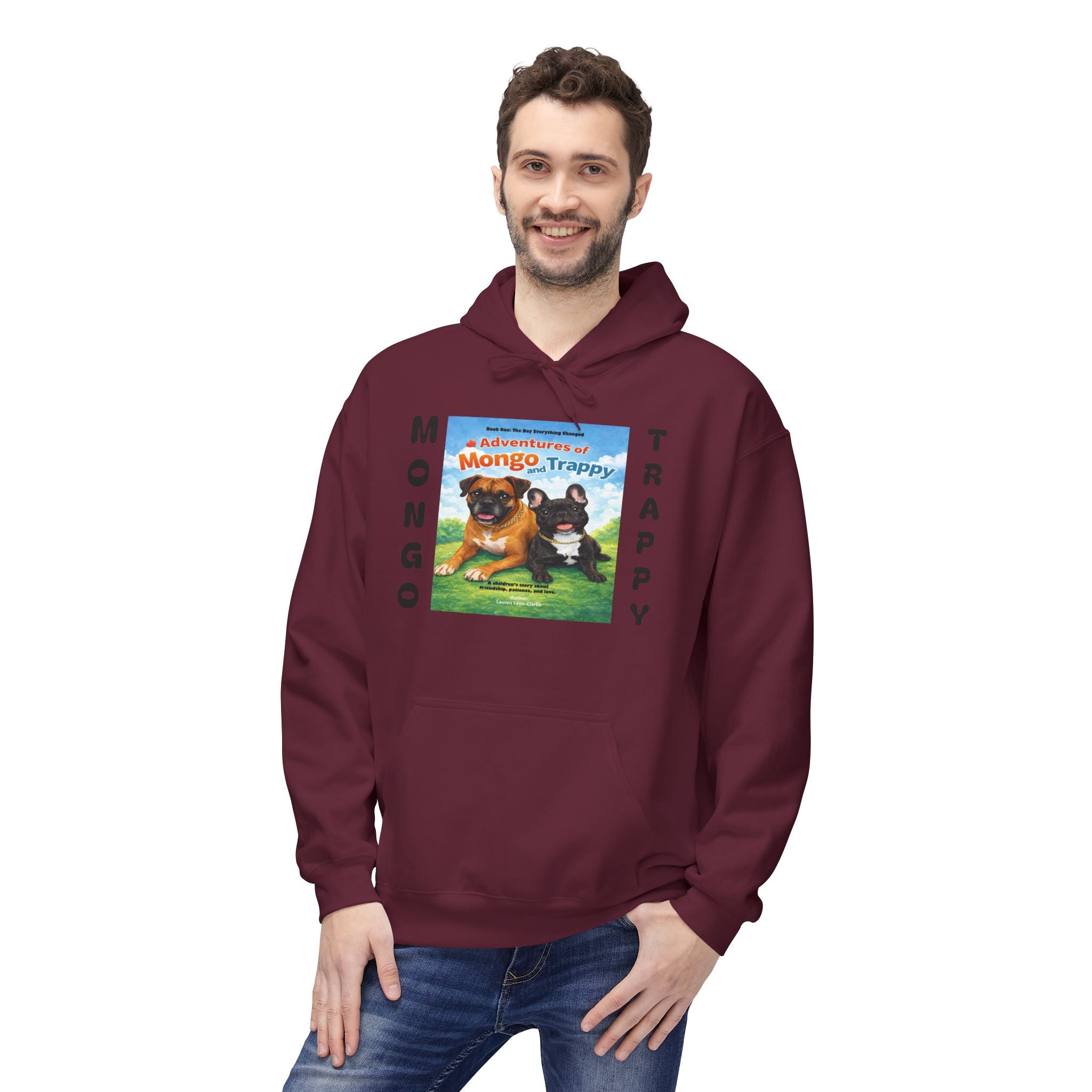 Mongo & Trappy Hoodie — "Adventures of Mongo and Trappy" QR-Scan Graphic Hoodie
