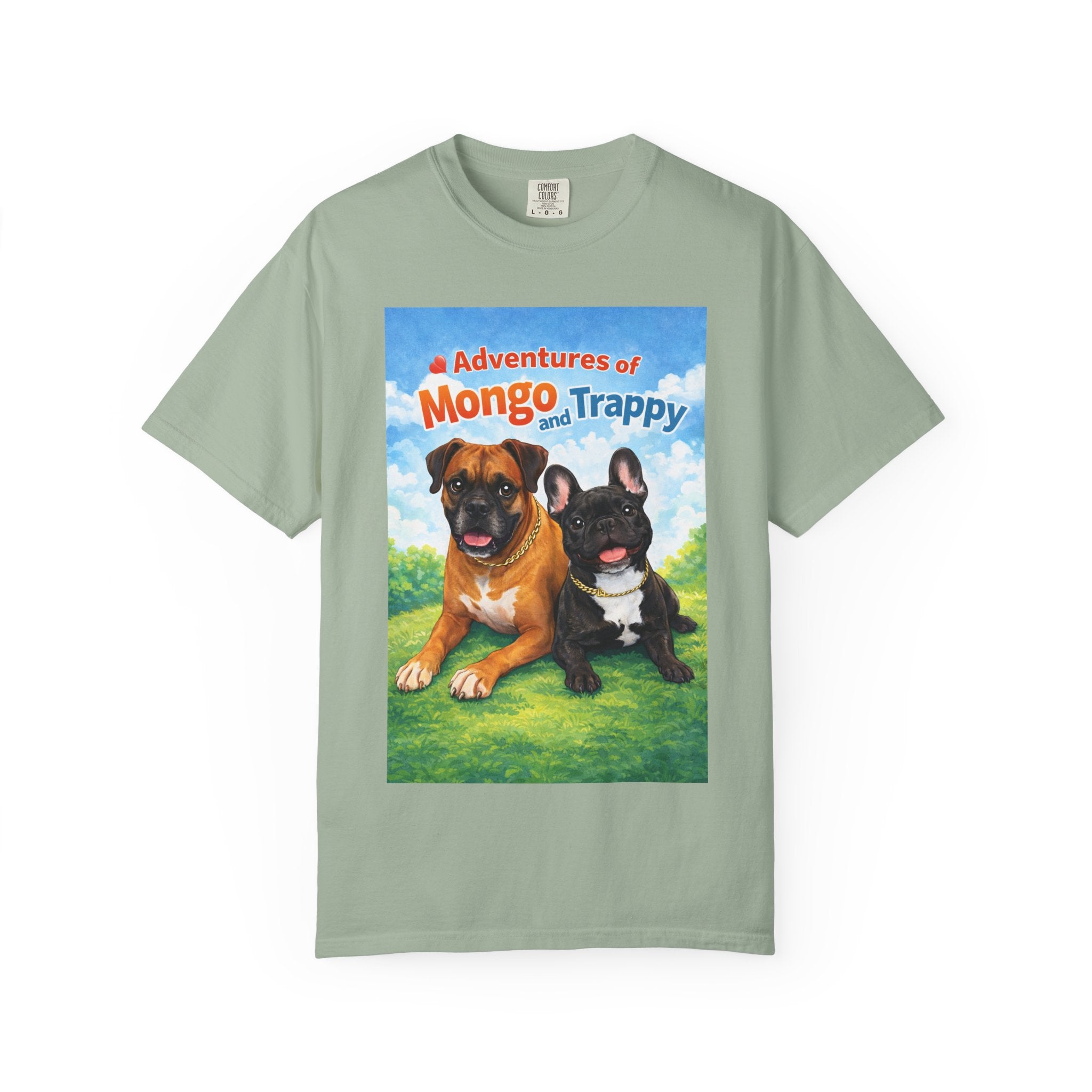 Adventures of Mongo and Trappy T-shirt | Dog Illustration, Cartoon Pets