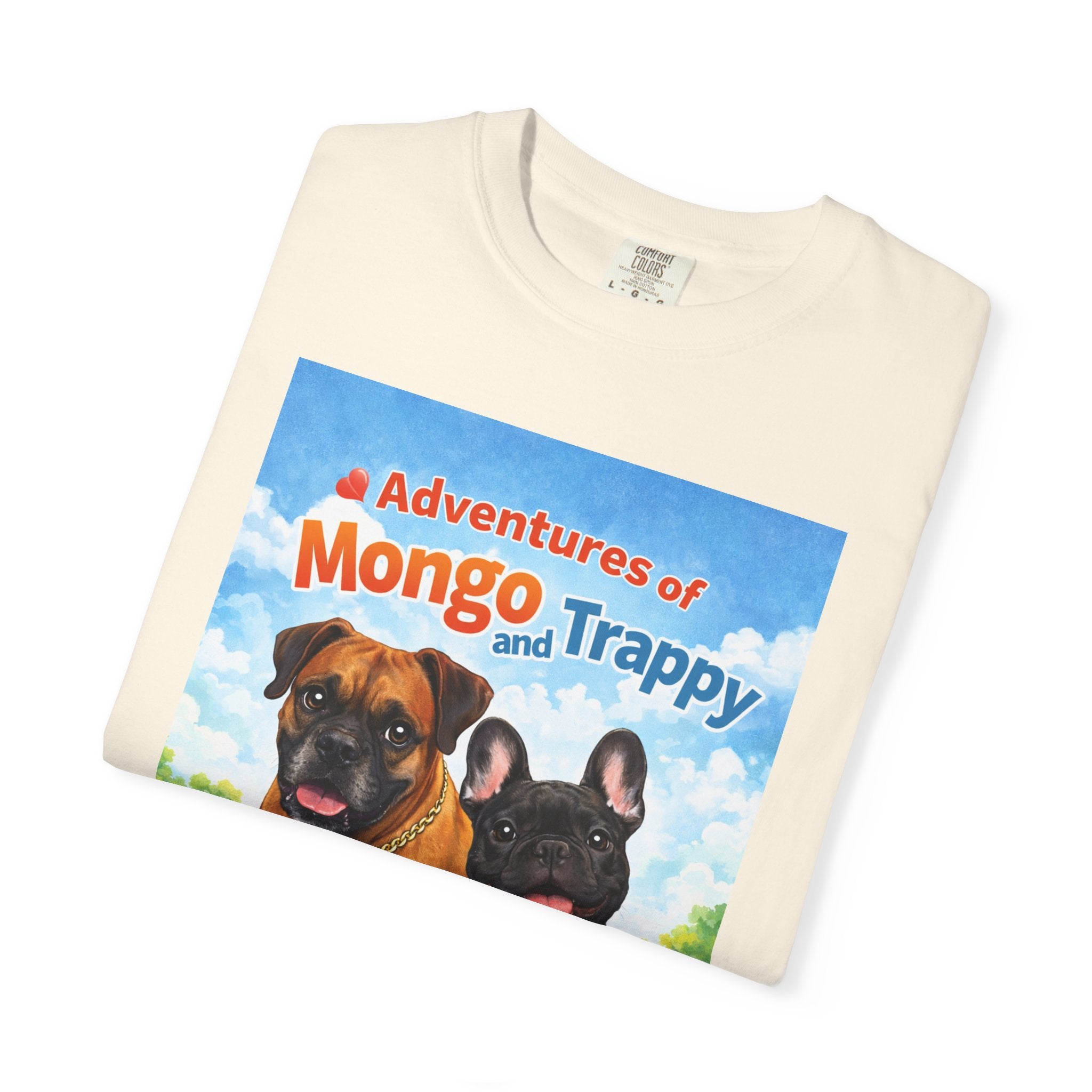 Adventures of Mongo and Trappy T-shirt | Dog Illustration, Cartoon Pets