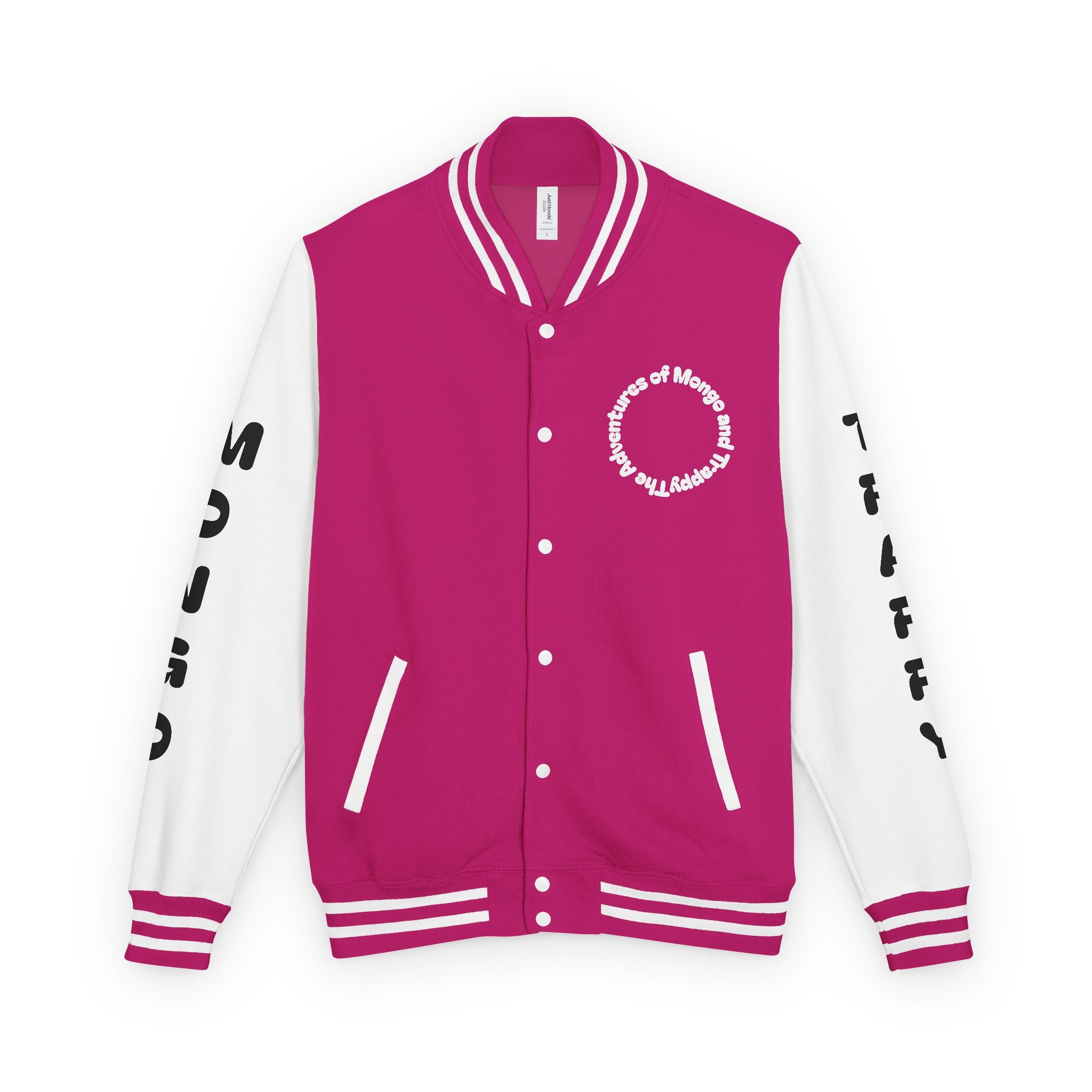 The Adventures of Mongo and Trappy Letterman Jacket | Dog Portrait Varsity Jacket