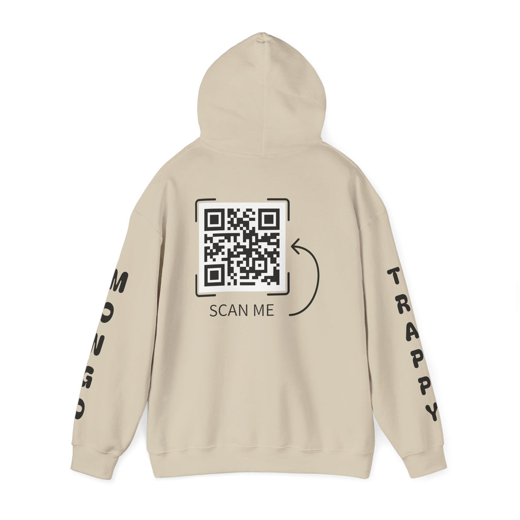 Dog Duo Hoodie — "Mongo and Trappy" Portrait Hoodie with QR Code