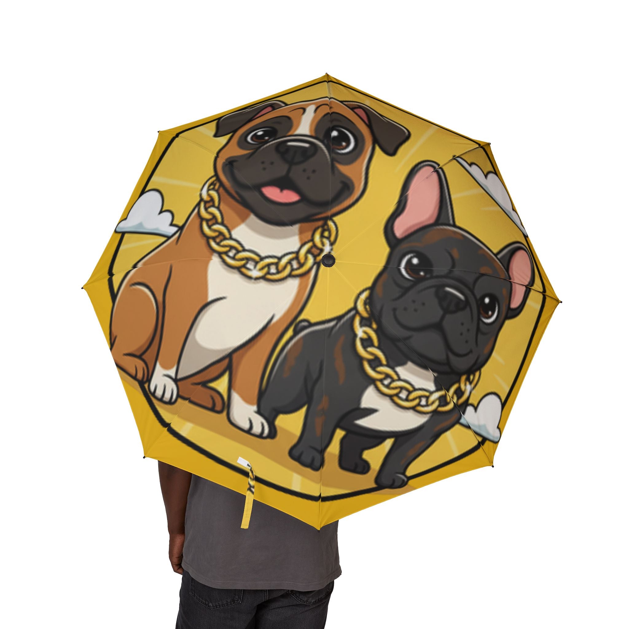 Pop Art Foldable Umbrella — Cute Dogs Rain Parasol