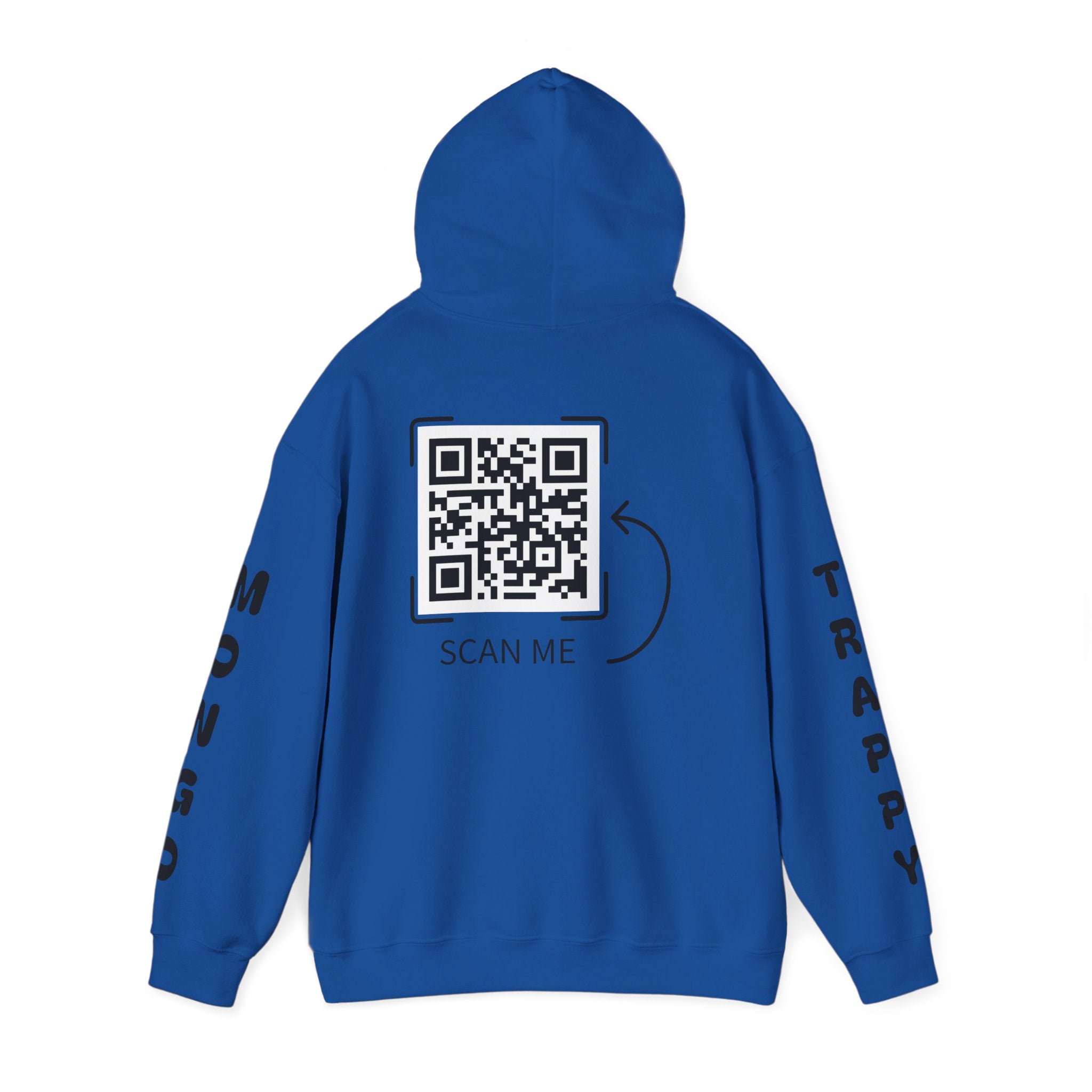 Dog Duo Hoodie — "Mongo and Trappy" Portrait Hoodie with QR Code