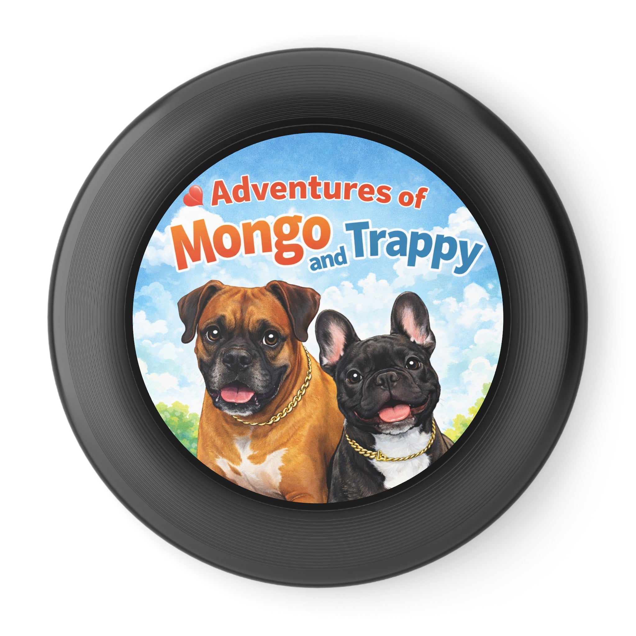 Frisbee — "Adventures of Mongo and Trappy" Dog Toss Disc