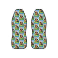 Adventures Pattern Car Seat Covers — Cute Dog Print Auto Seat Protectors