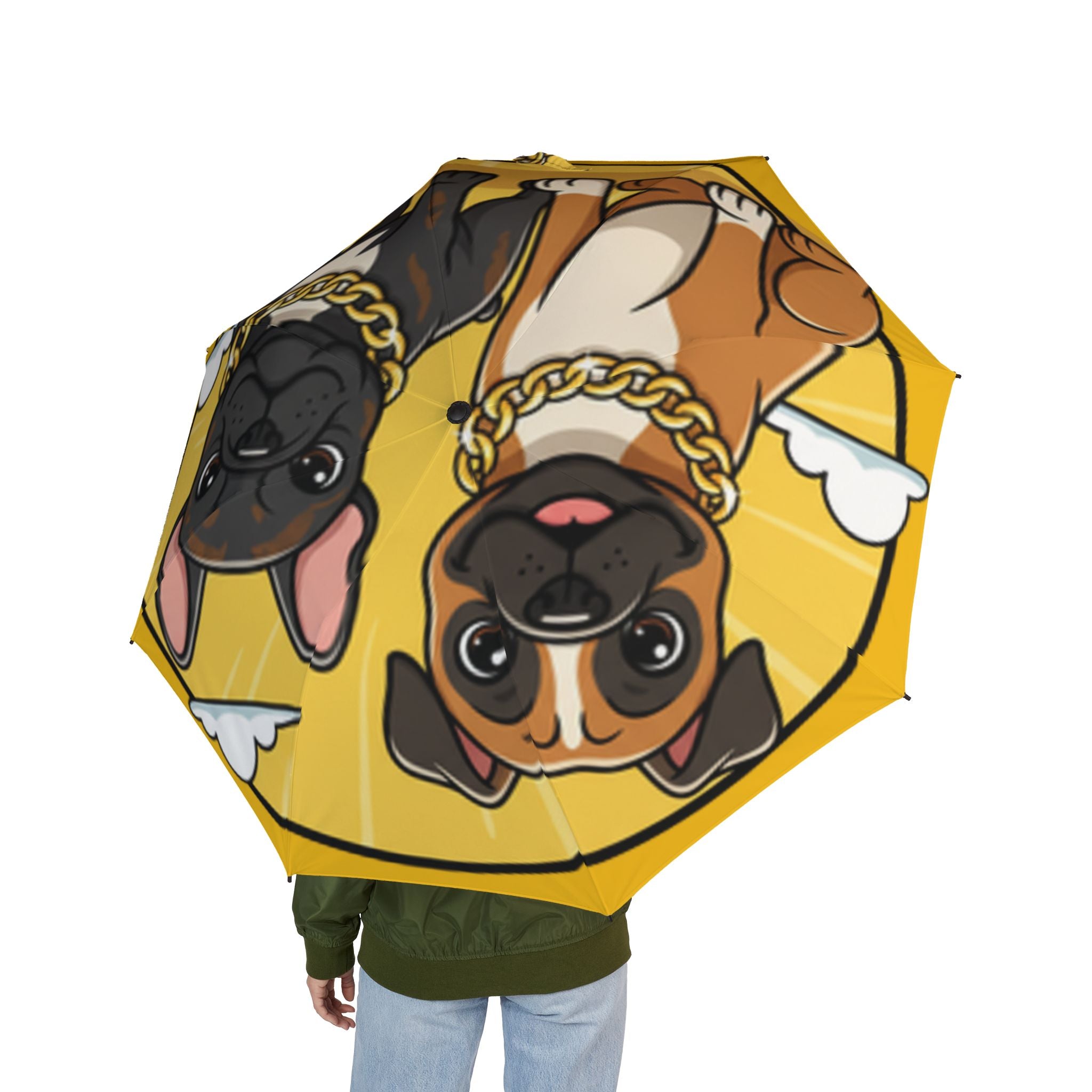 Pop Art Foldable Umbrella — Cute Dogs Rain Parasol
