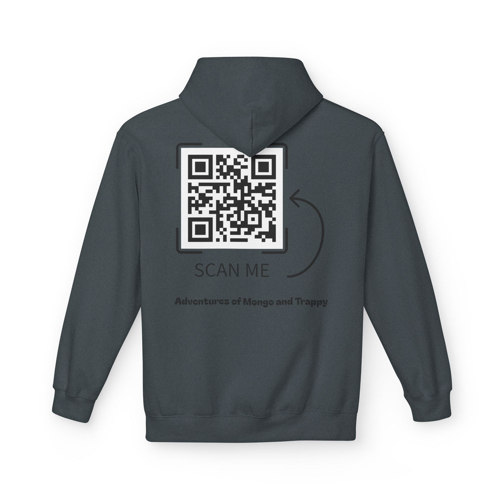 Mongo & Trappy Hoodie — "Adventures of Mongo and Trappy" QR-Scan Graphic Hoodie