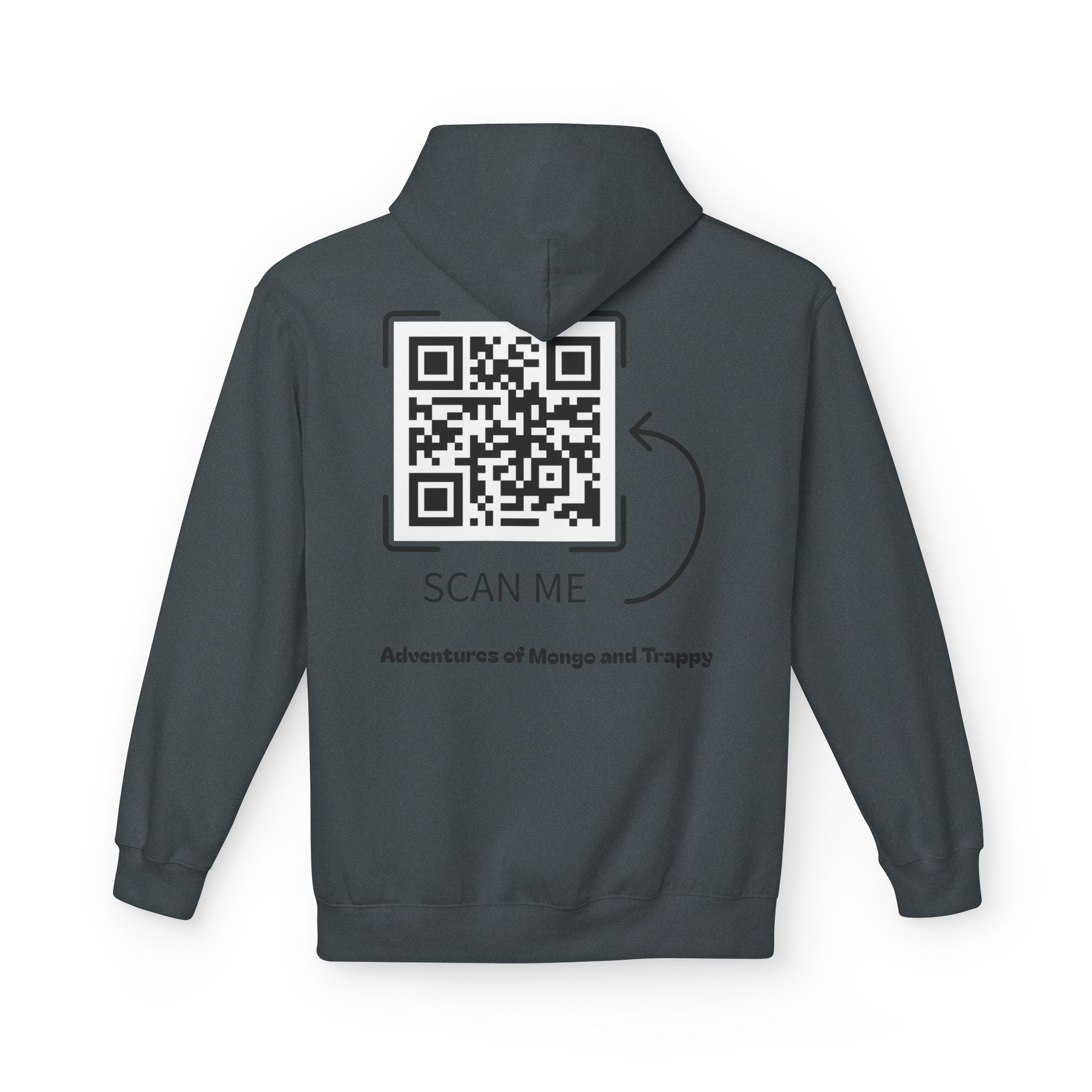 Mongo & Trappy Hoodie — "Adventures of Mongo and Trappy" QR-Scan Graphic Hoodie