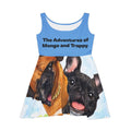 Women's Skater Dress — "The Adventures of Mongo and Trappy" Cute Dog Portrait AOP Dress