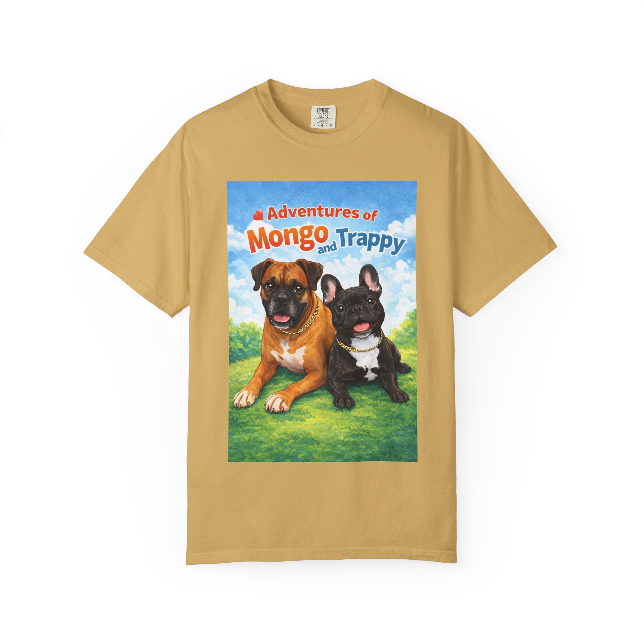 Adventures of Mongo and Trappy T-shirt | Dog Illustration, Cartoon Pets