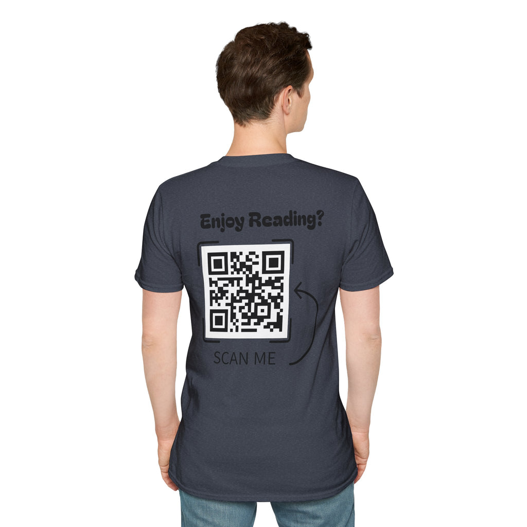 Adventure Graphic T-Shirt — “Adventures of Mongo & Trappy” with Back QR Code