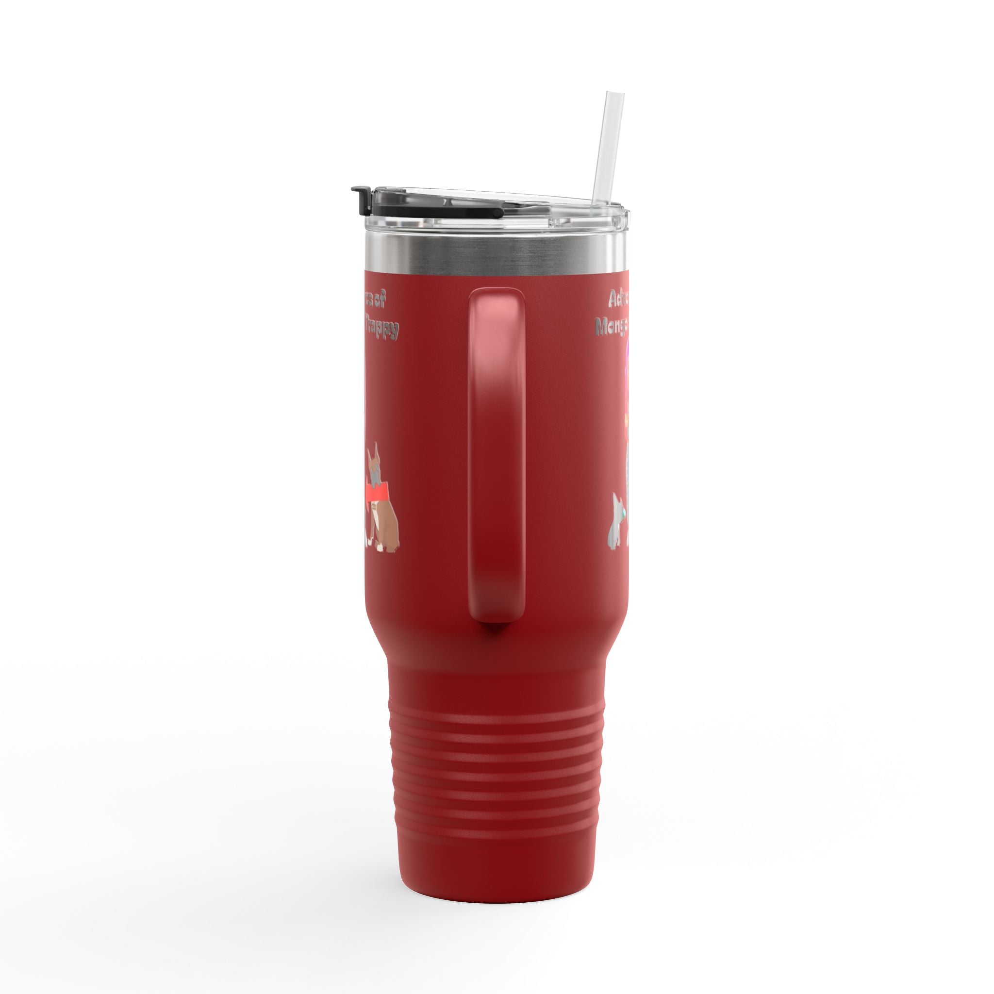 40oz Insulated Travel Mug — Adventures of Mongo and Trappy Personalized Pet & Owner Tumbler