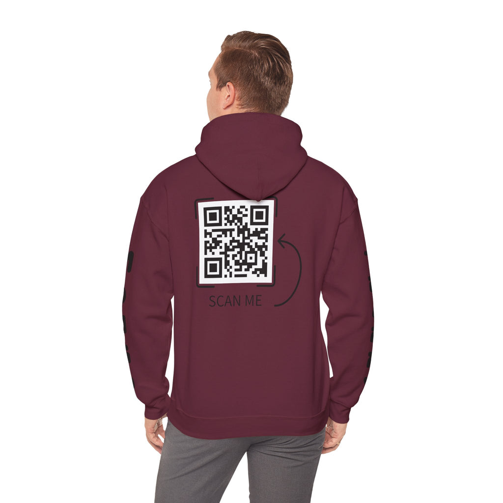 Dog Duo Hoodie — "Mongo and Trappy" Portrait Hoodie with QR Code