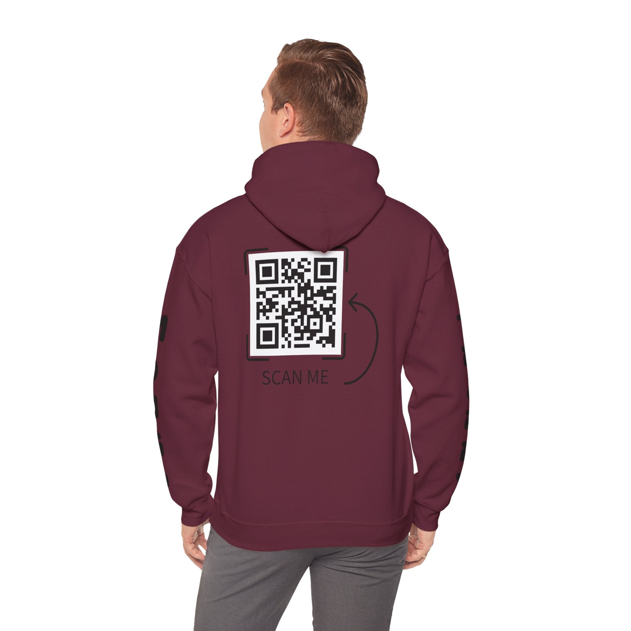 Dog Duo Hoodie — "Mongo and Trappy" Portrait Hoodie with QR Code