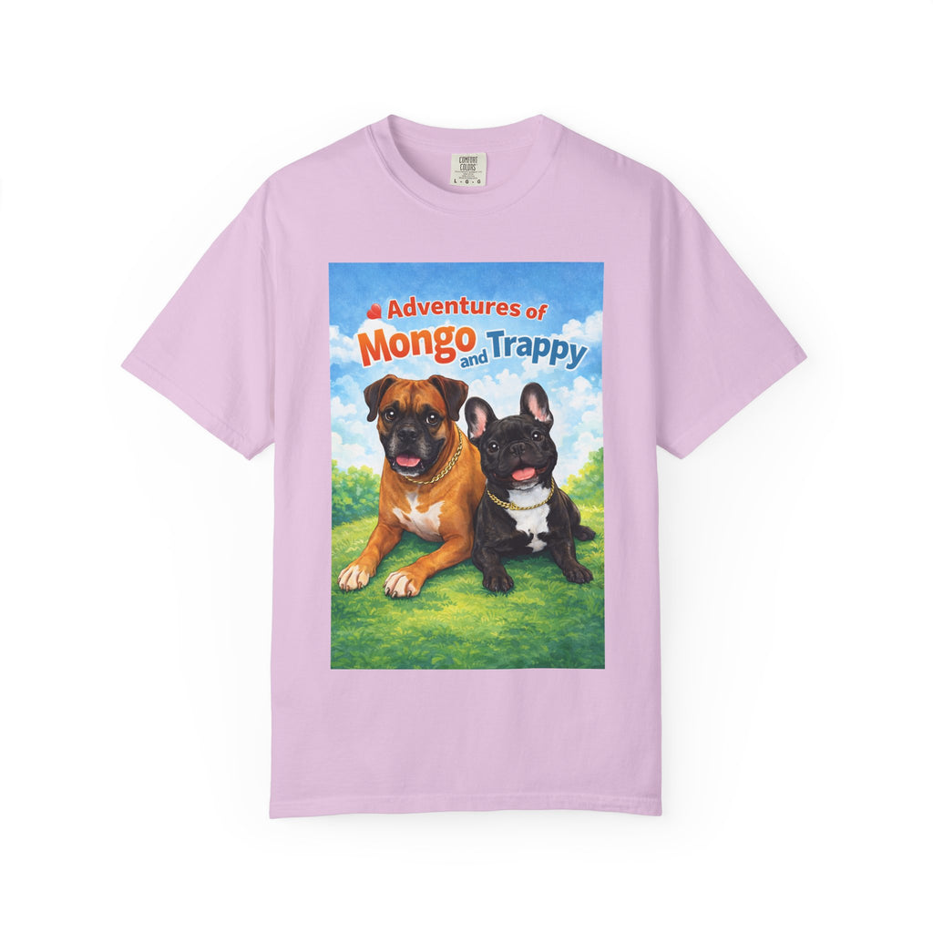 Adventures of Mongo and Trappy T-shirt | Dog Illustration, Cartoon Pets