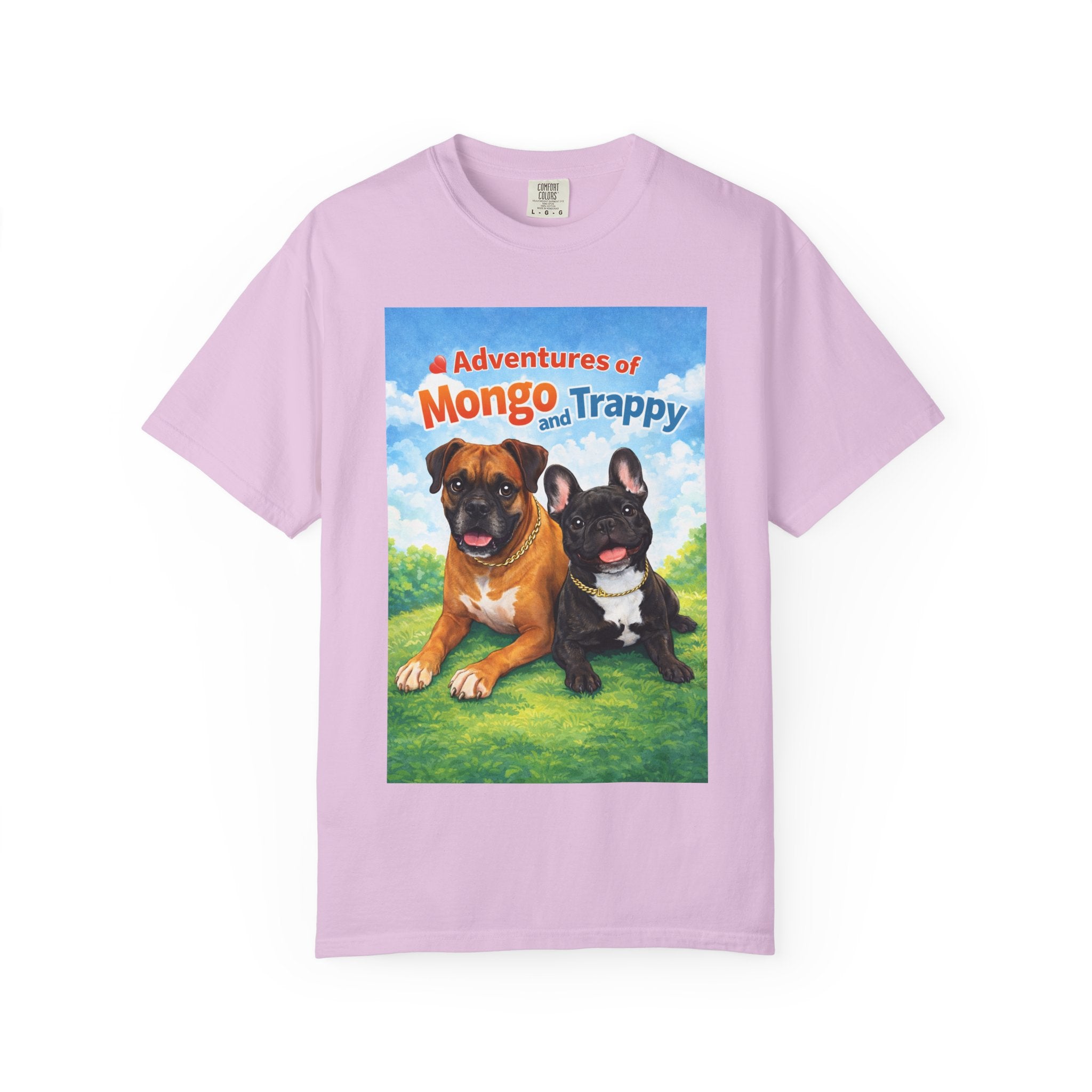 Adventures of Mongo and Trappy T-shirt | Dog Illustration, Cartoon Pets