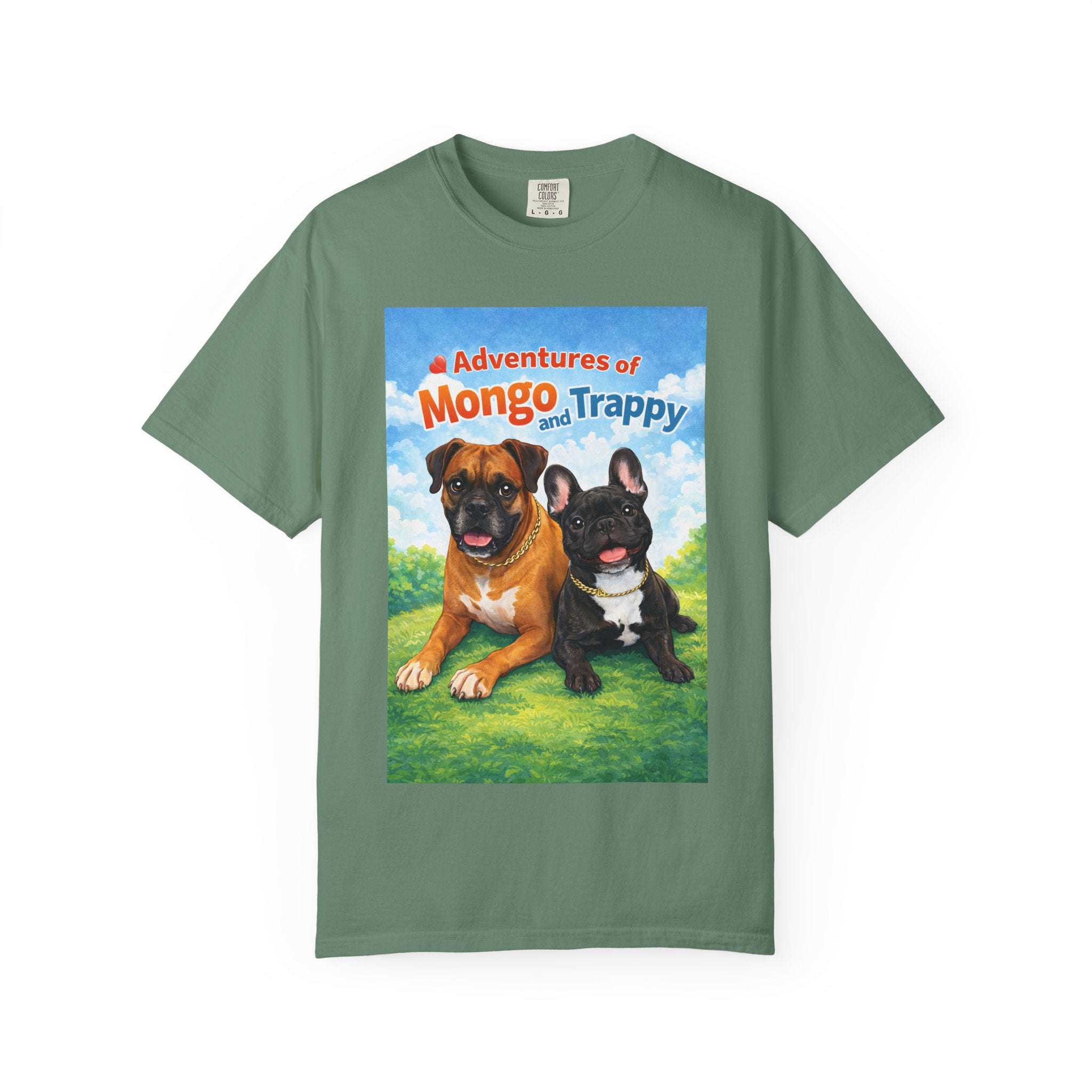 Adventures of Mongo and Trappy T-shirt | Dog Illustration, Cartoon Pets