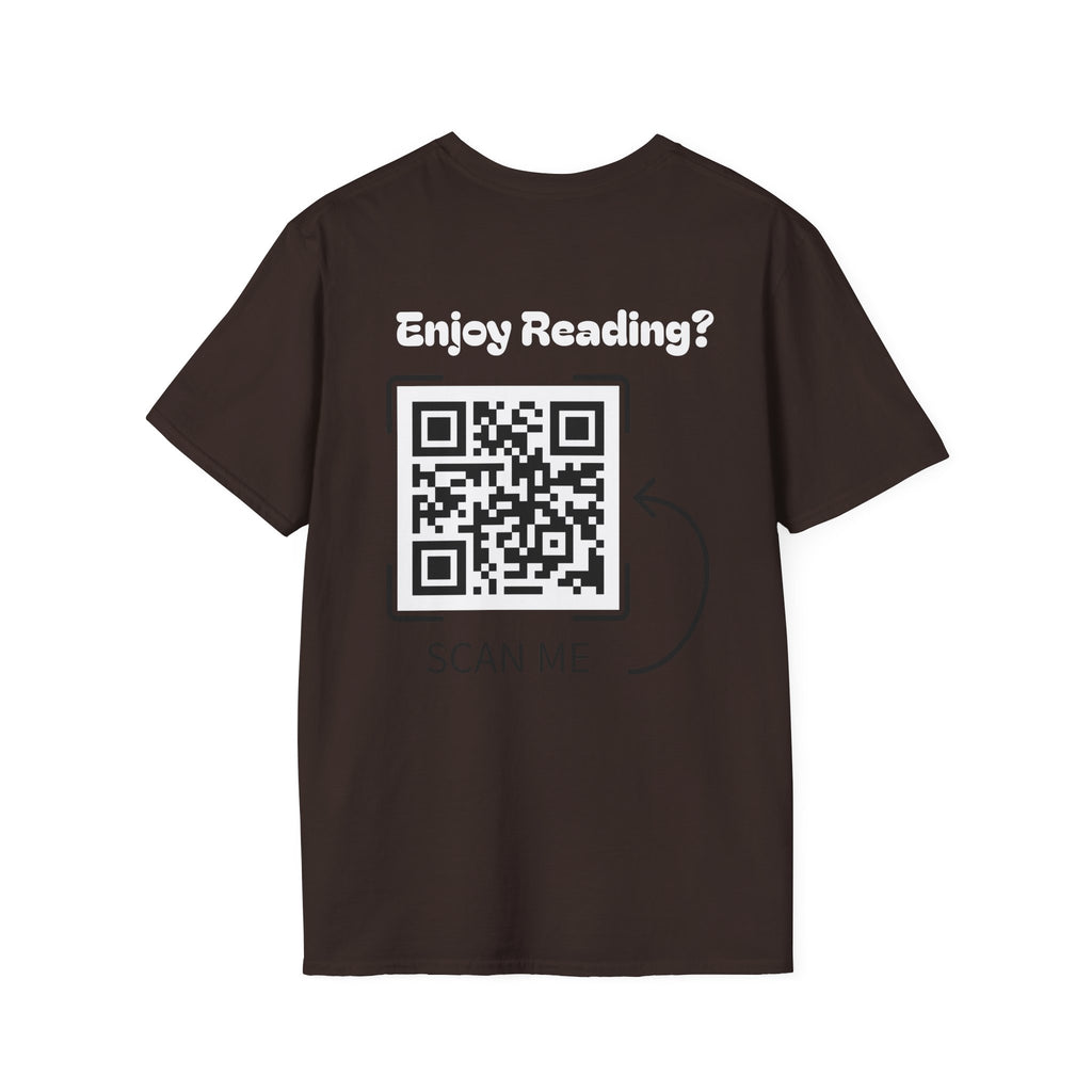 Adventure Graphic T-Shirt — “Adventures of Mongo & Trappy” with Back QR Code
