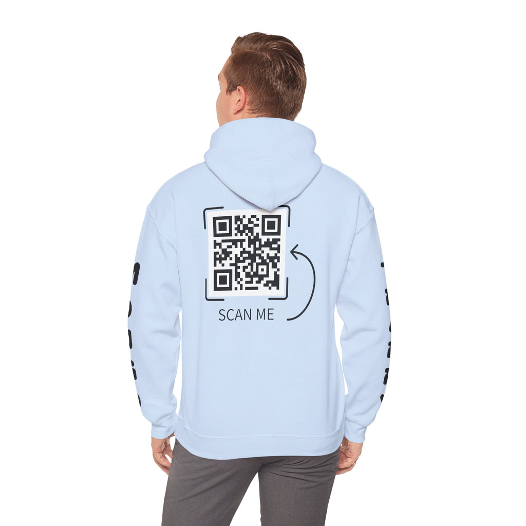 Dog Duo Hoodie — "Mongo and Trappy" Portrait Hoodie with QR Code