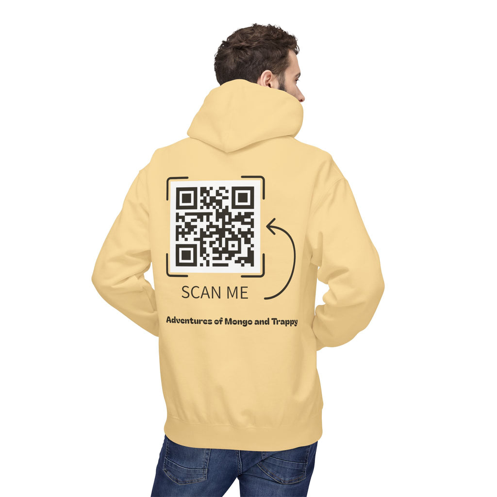 Mongo & Trappy Hoodie — "Adventures of Mongo and Trappy" QR-Scan Graphic Hoodie