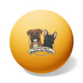 Dog Cartoon Ping Pong Balls – "The Adventures of Mongo and Trappy" (6-Pack)