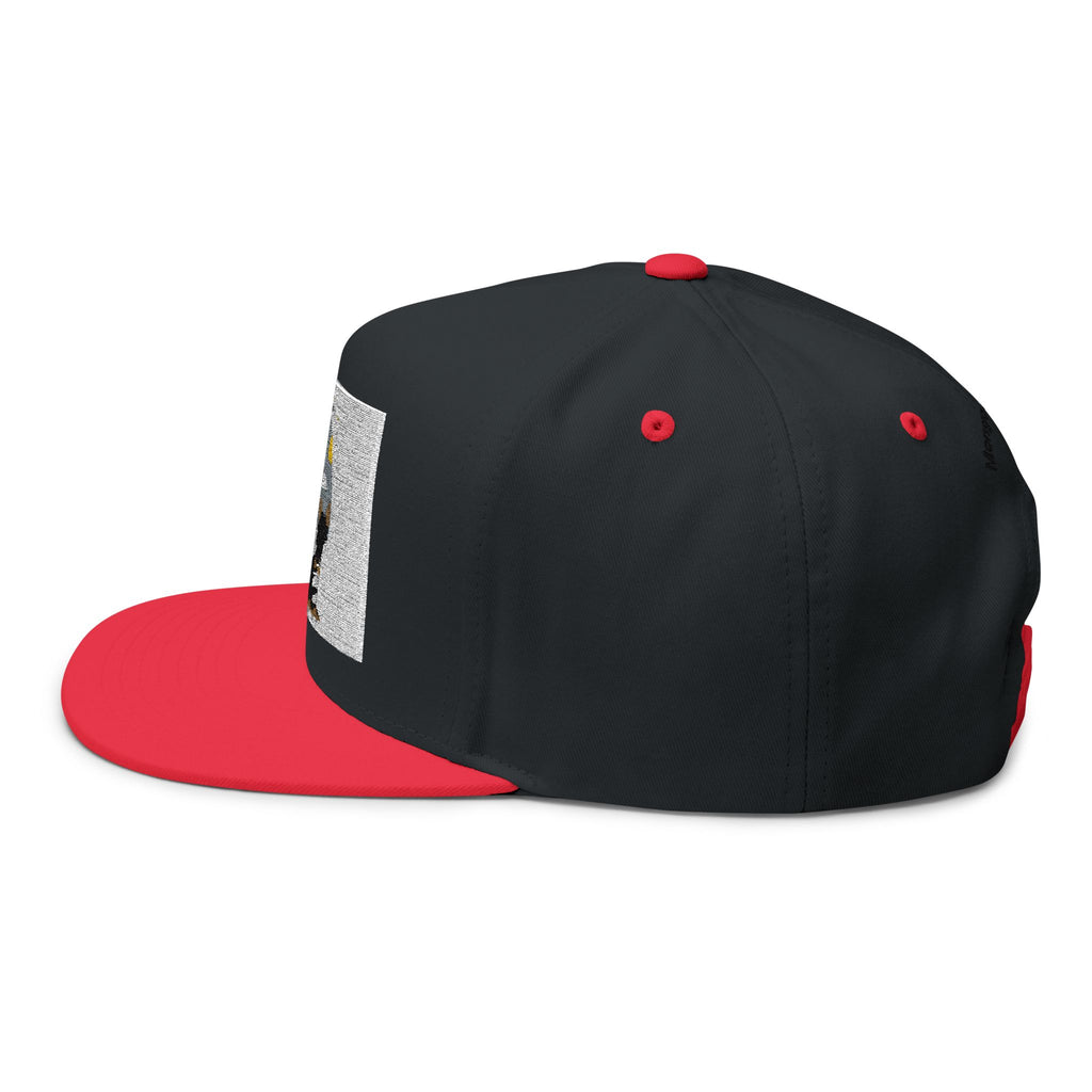 Embroidered Dog Duo Flat Bill Cap — "Mango & Troppy" Snapback