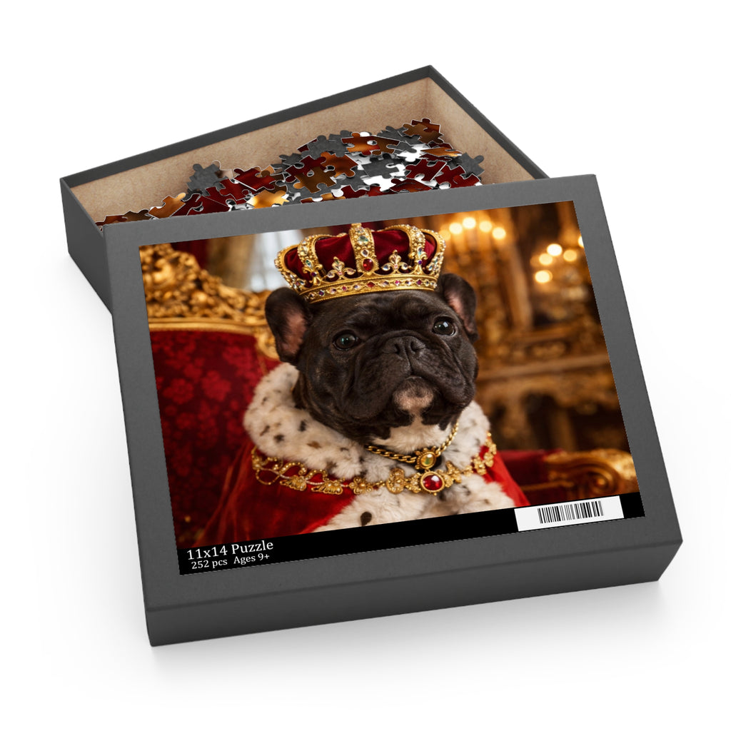 Royal French Bulldog Jigsaw Puzzle — King Pup 120/252/500-Piece