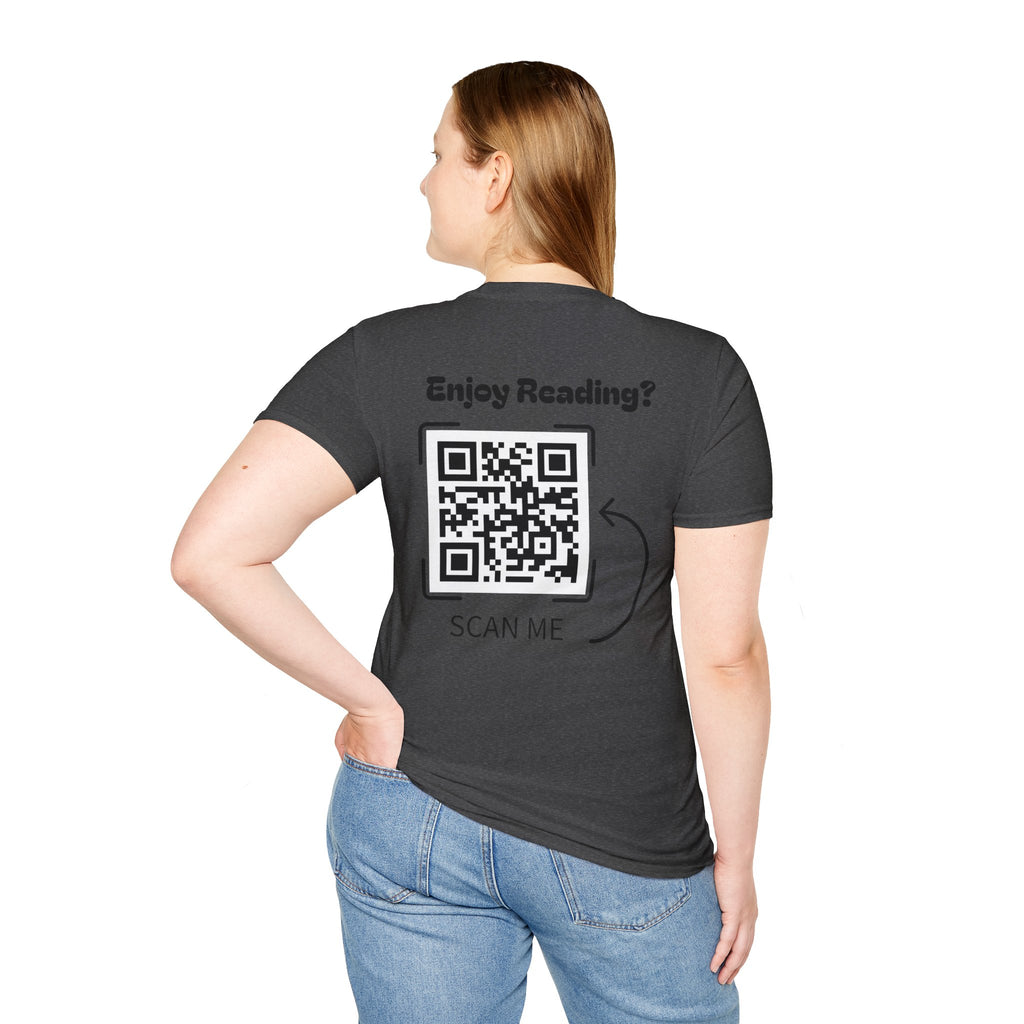 Adventure Graphic T-Shirt — “Adventures of Mongo & Trappy” with Back QR Code
