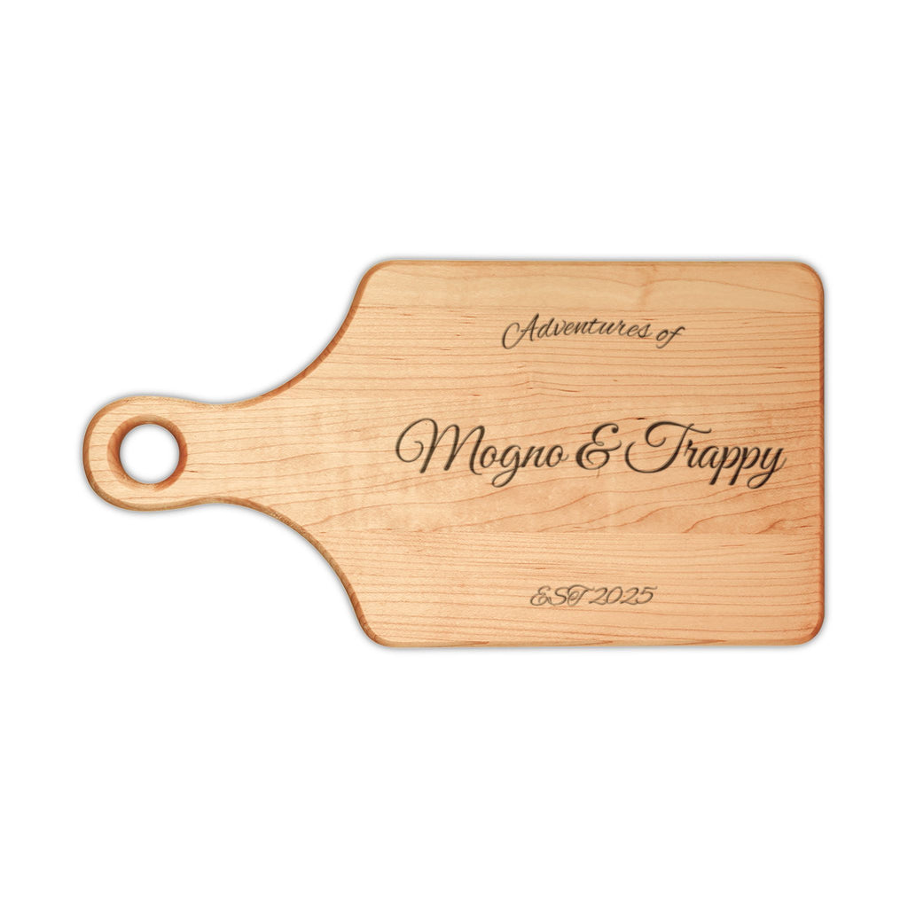 Engraved Personalized Wooden Cutting Board — Custom Name Charcuterie & Kitchen Gift