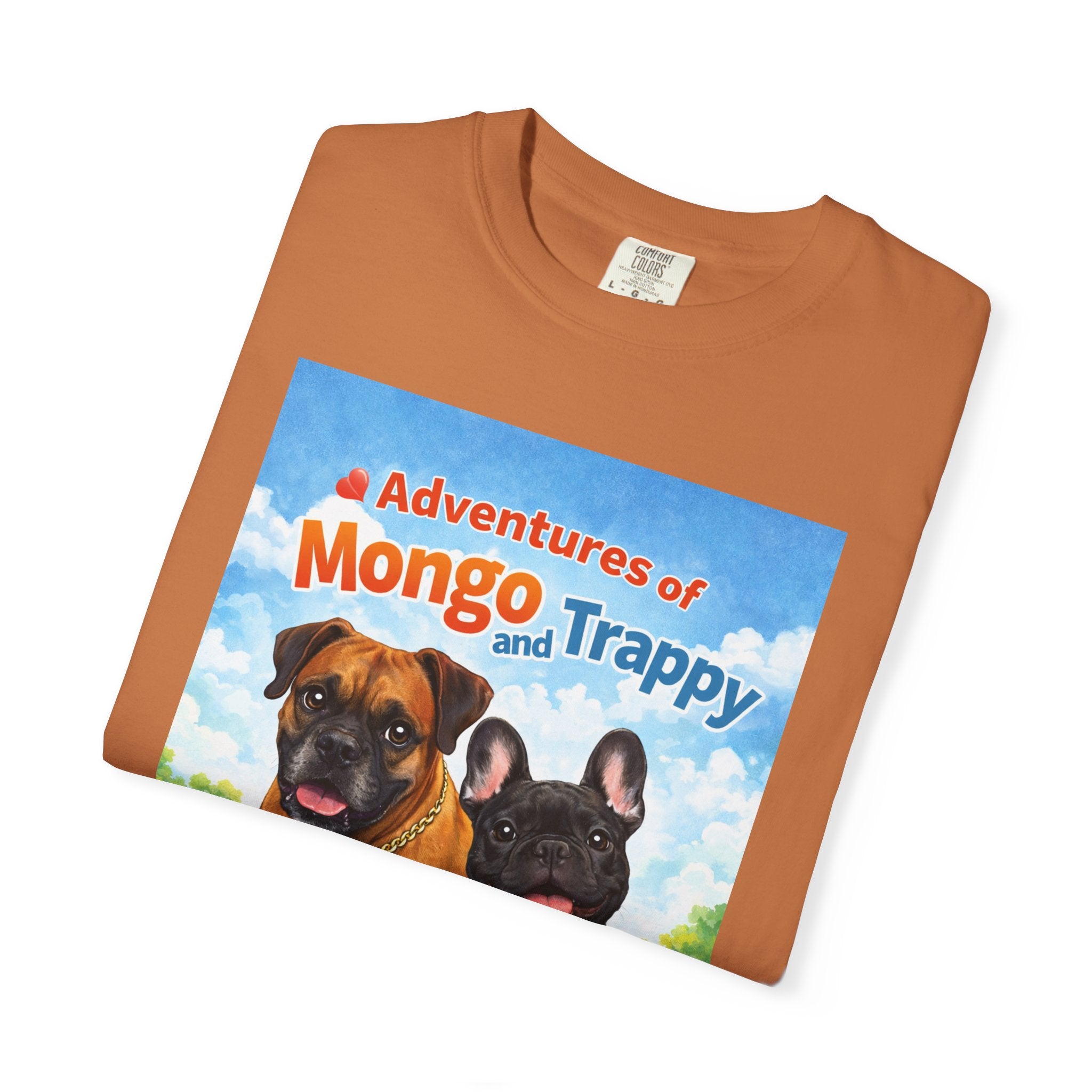 Adventures of Mongo and Trappy T-shirt | Dog Illustration, Cartoon Pets