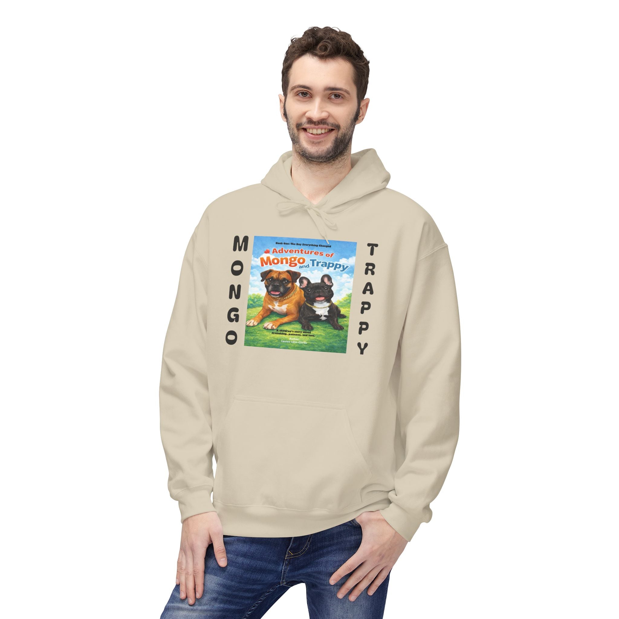 Mongo & Trappy Hoodie — "Adventures of Mongo and Trappy" QR-Scan Graphic Hoodie