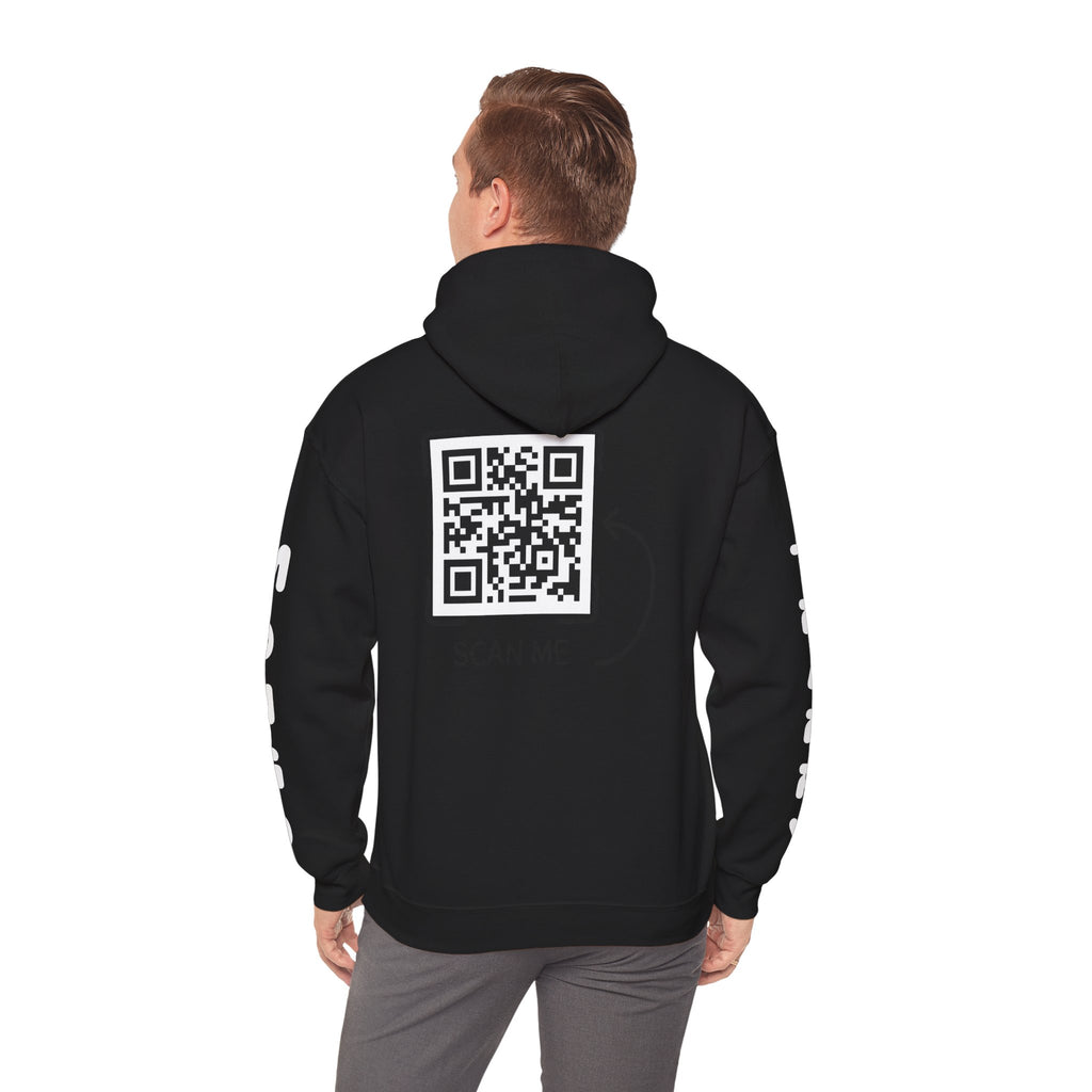 Dog Duo Hoodie — "Mongo and Trappy" Portrait Hoodie with QR Code