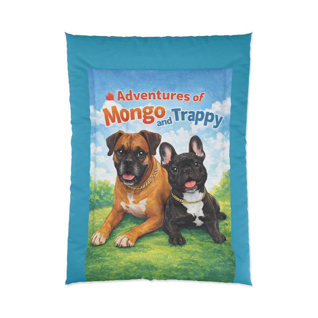 Adventures of Mongo & Trappy Comforter — Cute Dog Kids Bedding