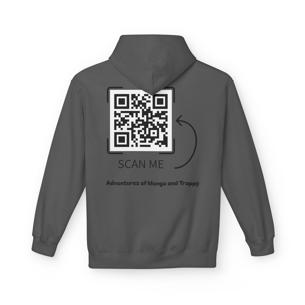 Mongo & Trappy Hoodie — "Adventures of Mongo and Trappy" QR-Scan Graphic Hoodie