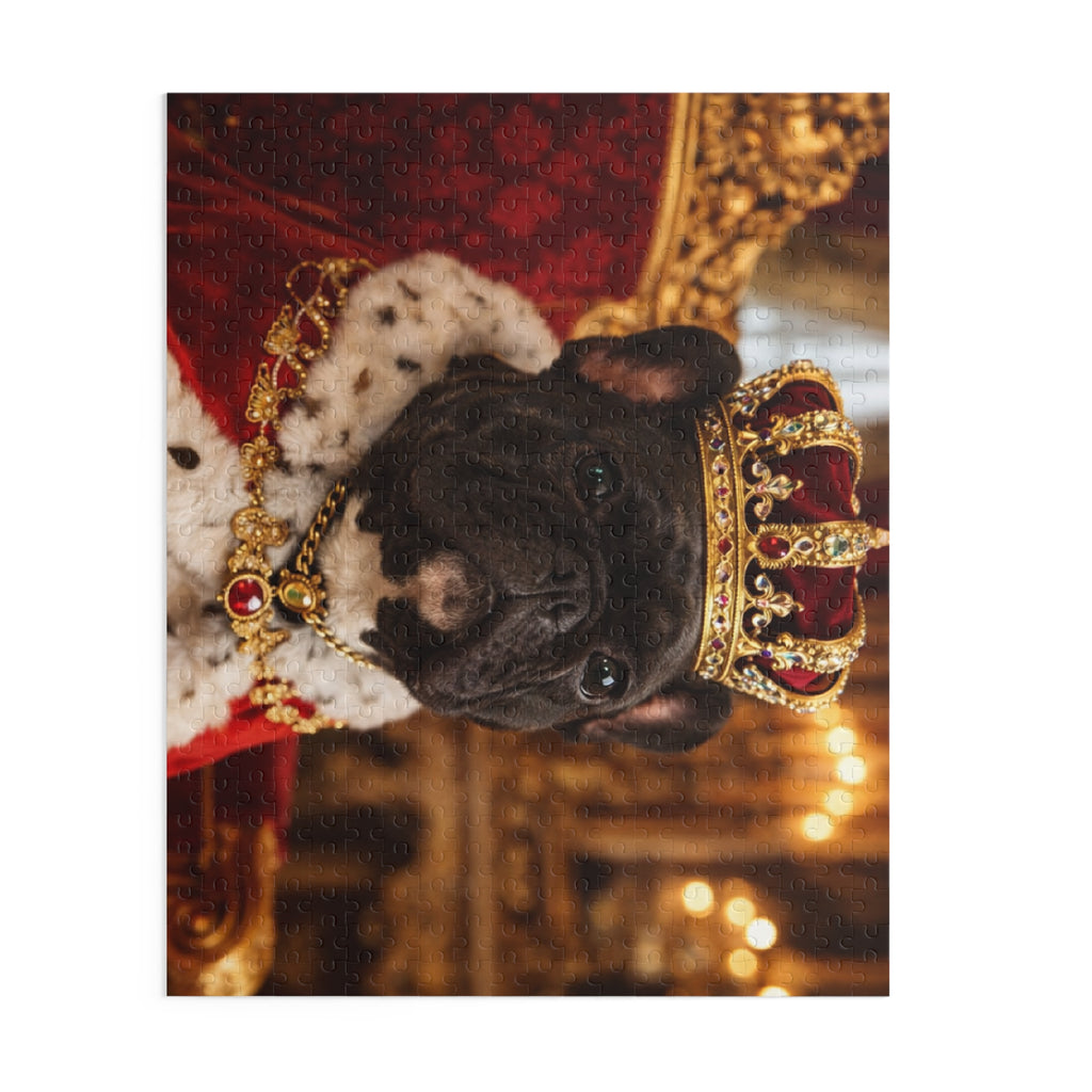 Royal French Bulldog Jigsaw Puzzle — King Pup 120/252/500-Piece