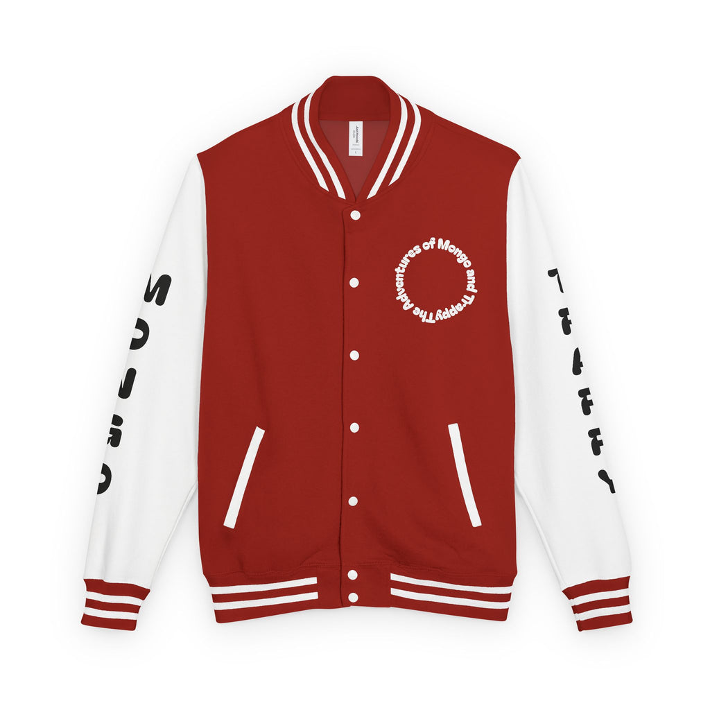 The Adventures of Mongo and Trappy Letterman Jacket | Dog Portrait Varsity Jacket