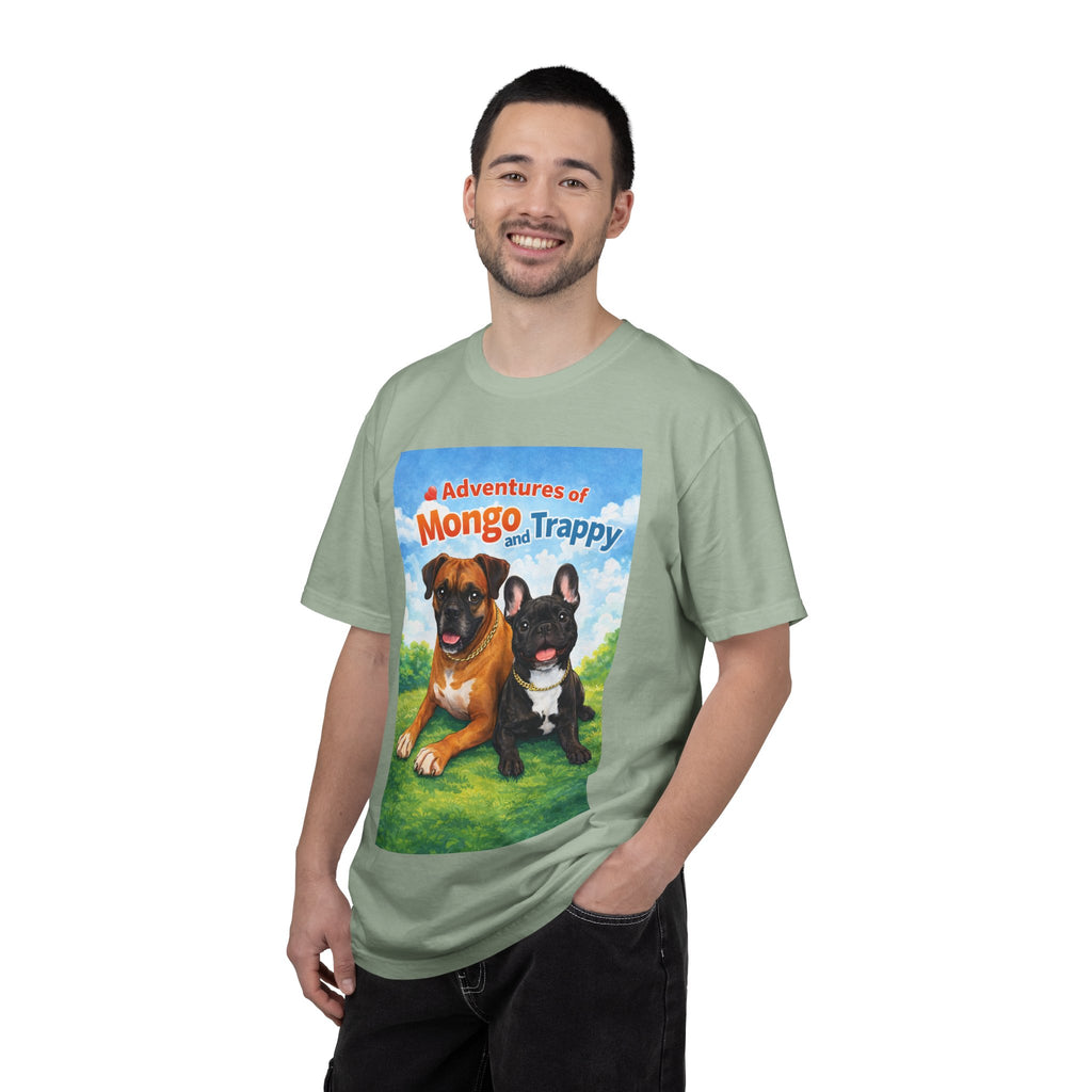 Adventures of Mongo and Trappy T-shirt | Dog Illustration, Cartoon Pets