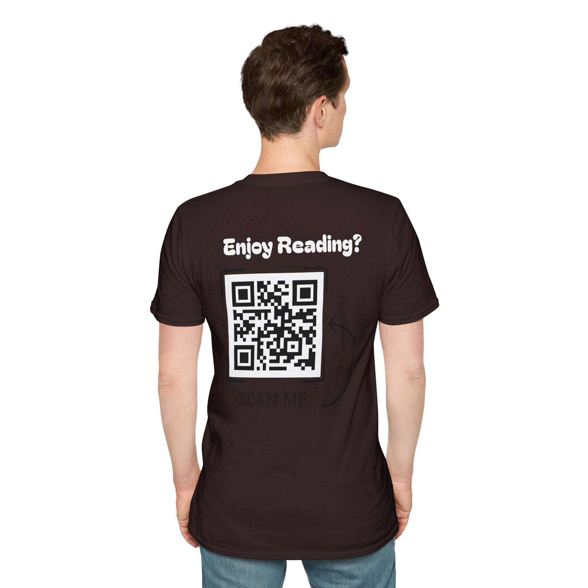 Adventure Graphic T-Shirt — “Adventures of Mongo & Trappy” with Back QR Code