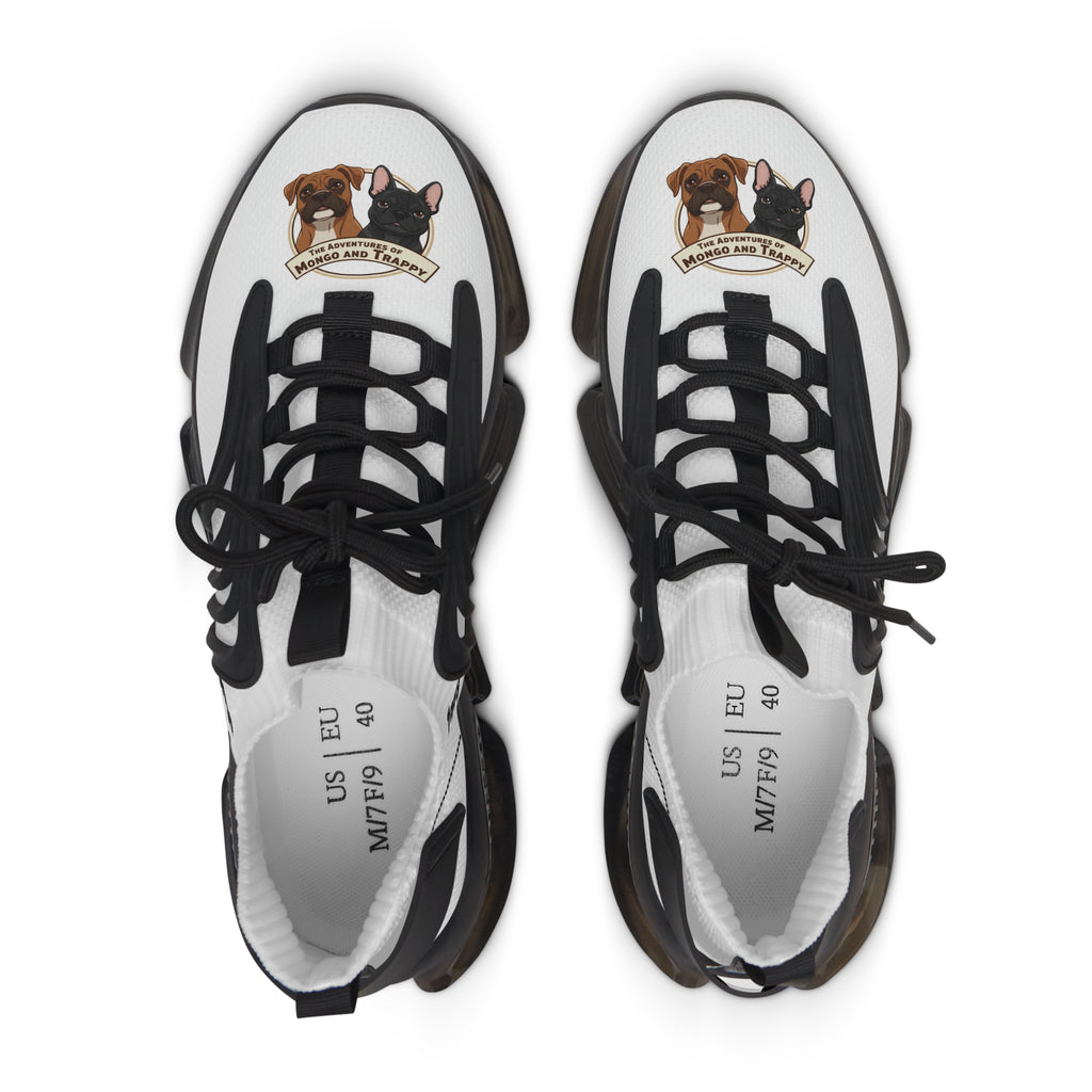 Women’s Mesh Sneakers — Cute Bulldog Patch Athletic Shoes