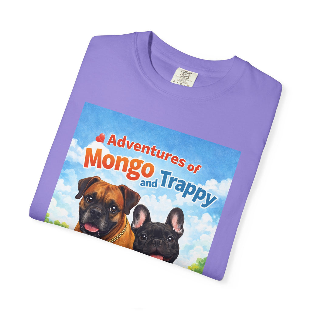 Adventures of Mongo and Trappy T-shirt | Dog Illustration, Cartoon Pets