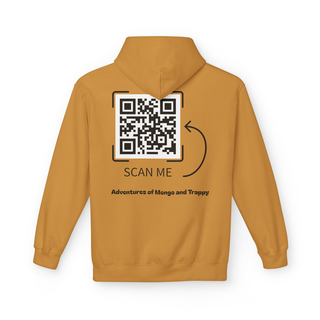 Mongo & Trappy Hoodie — "Adventures of Mongo and Trappy" QR-Scan Graphic Hoodie